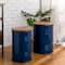 Glitzhome® Metal Storage Accent Table with Solid Wood Lid Set